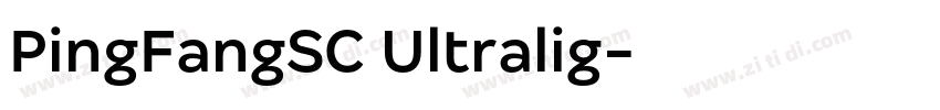 PingFangSC Ultralig字体转换